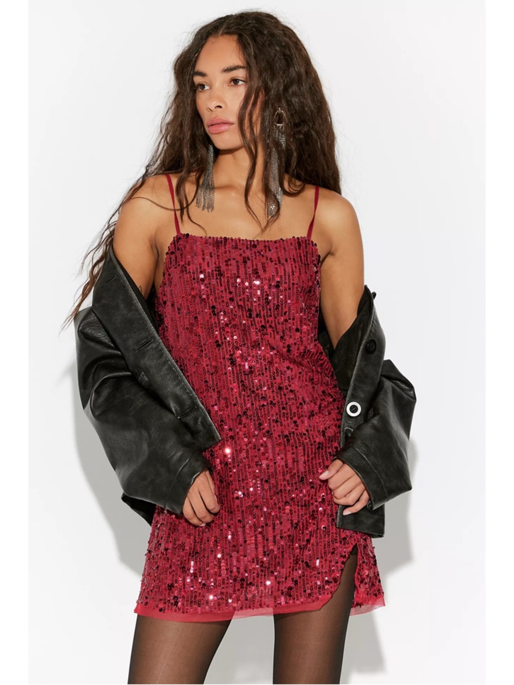 NWT Free People Midnight Kiss Mini Slip Dress